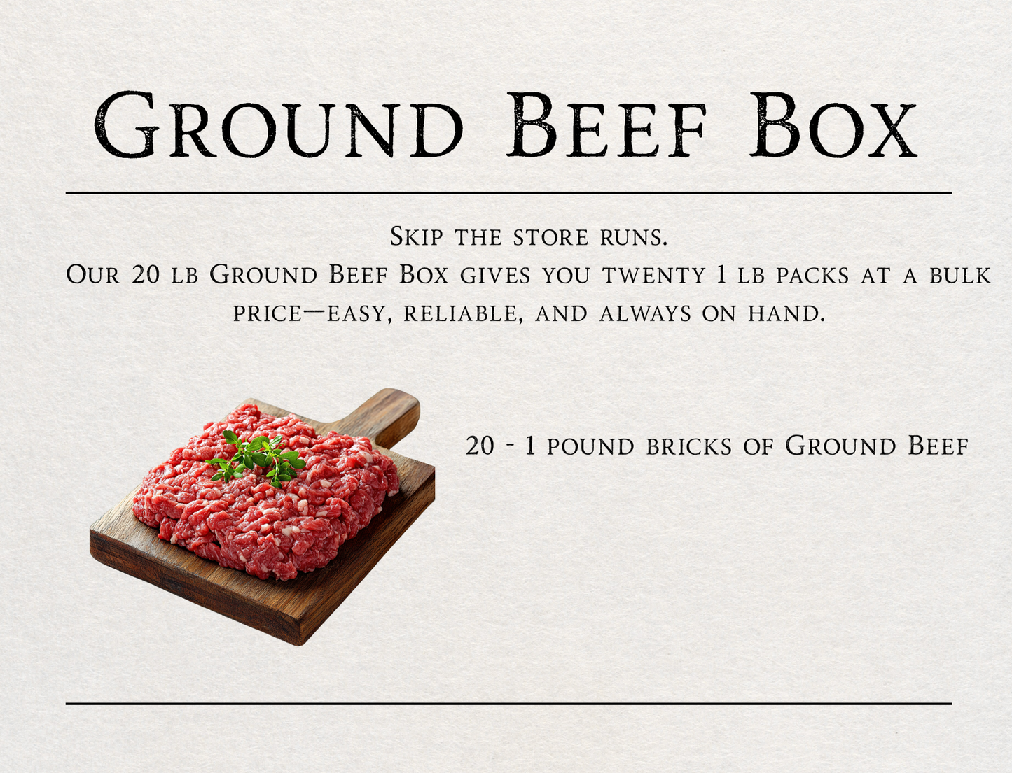 The Ground Beef Box